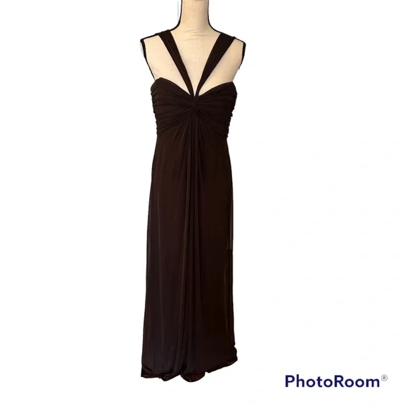 Alex Evenings | Dresses | Alex Evening Dress Size In Dark Brown Espresso |  Poshmark